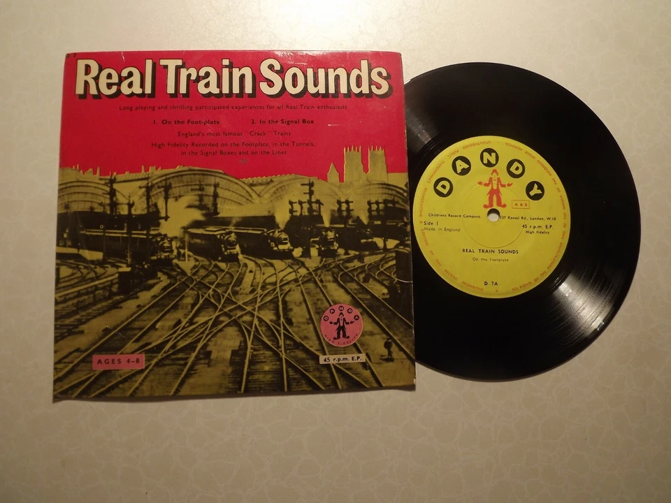 Real Train Sounds........Dandy records D7.......45rpm.....Train Enthusiasts. - Image 1 of 1