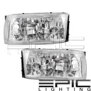 Headlights Headlamps For 1996-1998 Nissan Quest Villager Pair Left Right Set - Foto 1 di 2