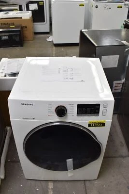 Samsung DV22K6800EW 24" White Front Load Electric Dryer NOB #113651 BFSALE - Image 1 of 4