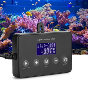 LCD Aquarium LED Light Controller Dimmer Timer Modulator for Fish Tank 3-100W - Picture 1 of 19