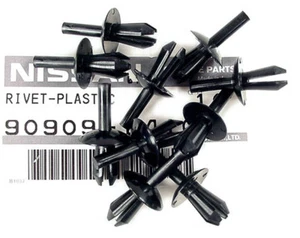 Datsun OEM Interior Plastic Rivet 10-Pak, Black, 240Z 260Z 280Z, 1970-78, NEW! - Picture 1 of 2