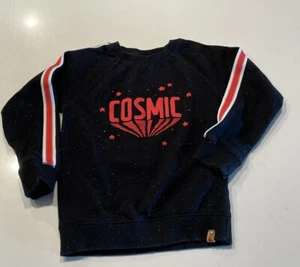 Babyface Cosmic Black Sweatshirt Sweater Space Stars Size 4 Years Crewneck - Picture 1 of 8