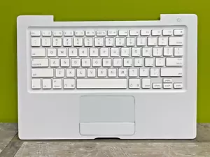 OEM Genuine Apple MacBook A1181 13" US Keyboard Top Case White 613-6695 DD#2 - Picture 1 of 6