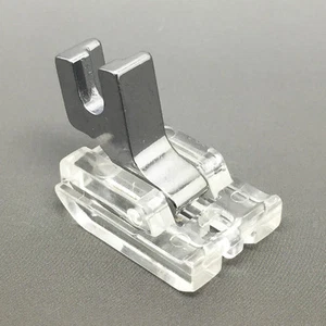 Clear Plastic Snap on Invisible Concealed Zipper Foot Low Shank Sewing Machines - Picture 1 of 2
