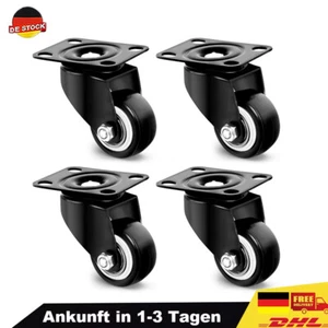 Möbelrollen Schwerlastrollen 2 Lenkrollen + 2 Bremse Laufrollen Transportrollen - Bild 1 von 11