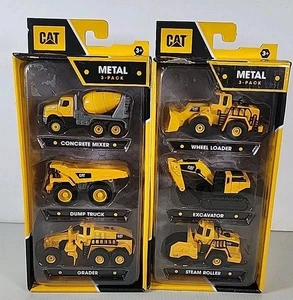 2 VEHÍCULOS DE CONSTRUCCIÓN FUNRISE CATERPILLAR CAT METAL FUNDIDO A PRESIÓN 3-PK 6 EN TODO NUEVO - Imagen 1 de 8