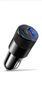 PD Dual USB-C Fast Charging Car Charger 100W Adapter For iPhone Samsung Fast - Image 1 of 3