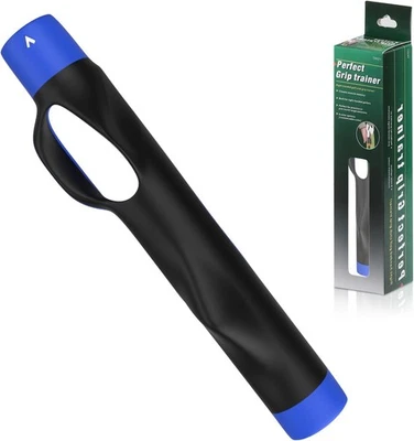 RHINO VALLEY Golf Grip Trainer Right Hand Blue Swing Training Aid Equipment for Correct Grip