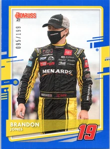 2021 Donruss Racing Brandon Jones Blue 095/199 Nascar - Picture 1 of 2