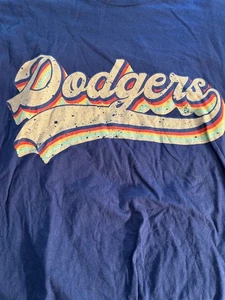 Camiseta de los Dodgers de Los Ángeles fanáticos logotipo psicópata grande casi como nueva - Imagen 1 de 2
