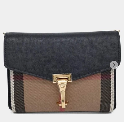 Burberry Beige/Brown Canvas Macken Crossbody Bag. First come, First serve - Image 1 of 4