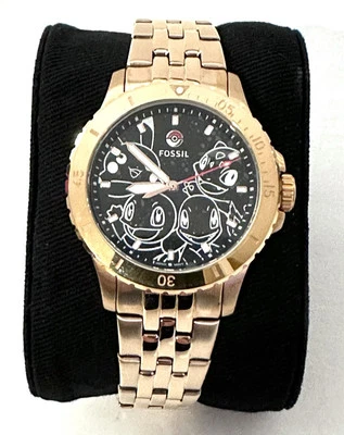 Fossil x Pokémon Center Kanto First Partners Rose Gold Stainless Steel Watch New - Image 1 of 4