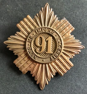 Glengarry cap badge of the 91st (Princess Louise’s Argyllshire Highlanders - Picture 1 of 3