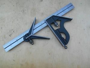 Starrett 3 piece 12" combination square set - Picture 1 of 7