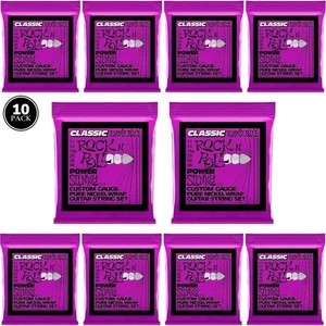 10 SETS Ernie Ball Electric Guitar Strings CLASSIC POWER Slinky 11-48 Nickel - Picture 1 of 9