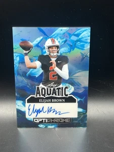 2025 Leaf Optichrome ELIJAH BROWN Autograph Auto 1/1  - Aquatic - Picture 1 of 2