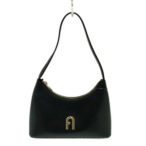 Auth FURLA Diamante Shoulder Bag Mini WB00863 Black Leather - Shoulder Bag - Picture 1 of 8