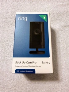 *NEW* Ring Stick Up Cam Pro Battery Indoor/Outdoor Security Camera, Black - Picture 1 of 2