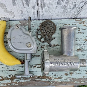 Vintage Sunbeam Mixmaster Original 6B Fleischwolf Zubehör funktionstüchtig - Bild 1 von 12