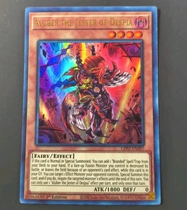 Yu-Gi-Oh! Aluber Il Giullare di Despia Ultra Rara 1° Edizione GFP2-EN097 LP - Foto 1 di 1