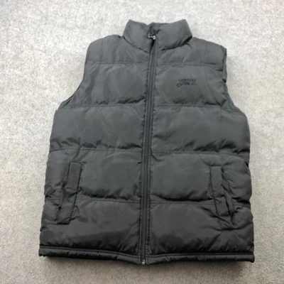 Chaleco Southpole Para Hombres Mediano Negro Acolchado Sin Mangas Invierno Exterior Chaqueta Puffer Foto 1 de 4