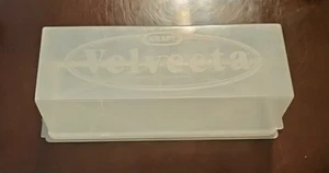 Vintage Kraft Velveeta Clear Plastic 2 lb. Cheese Keeper Storage Container Box - Picture 1 of 5
