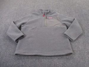 Vineyard Vines Jacket Mens L Gray Fuzzy Fleece Sherpa Outdoors Hiking Camping - Picture 1 of 12