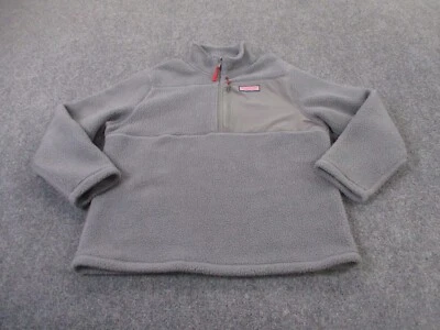 Vineyard Vines Jacket Mens L Gray Fuzzy Fleece Sherpa Outdoors Hiking Camping - Image 1 of 4