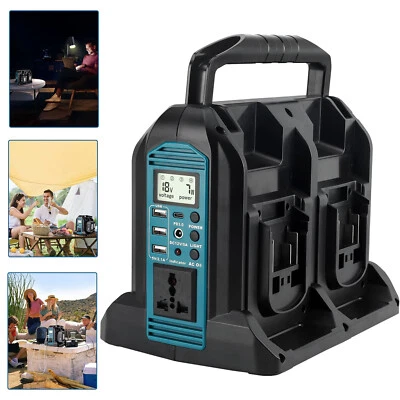 JHJQZCYG 350W Wechselrichter für Makita 18V Akku DC 18V zu AC 110V Portable Power Station