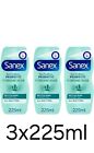 3 X Sanex Natural Prebiotic From Organic Agave Revitalising Shower Gel 225Ml