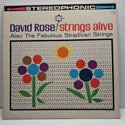 David Rose LP Vinyl Record Music Strings Alive The Fabulous Stradivari Strings  - Imagem 1 de 4