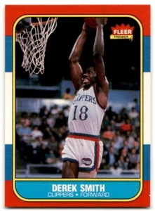 1986-87 Fleer Derek Smith Rookie Los Angeles Clippers #103 - Picture 1 of 2