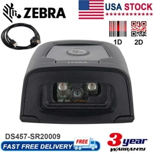Lot 10 Zebra DS457-SR20009 Wired Fixed Mount 1D 2D Barcode Scanner Code Scanner - Picture 1 of 7