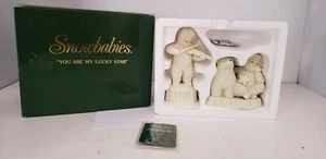 DEPT 56 SNOWBABIES "YOU ARE MY LUCKY STAR" FIGURINES, POLAR BEAR, 2 PC SET - Picture 1 of 6