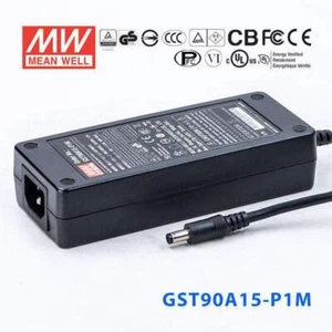 Mean Well GST90A15-P1JPower Supply 90W 15V - Picture 1 of 5