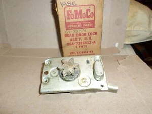 1956 ford passenger nos right hand rear door lock B6A-7326412-A - Picture 1 of 5
