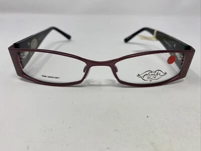 Marco de gafas Phoebe Couture P107 PLU 50-17-130 púrpura/negro borde completo ER49 Foto 1 de 4