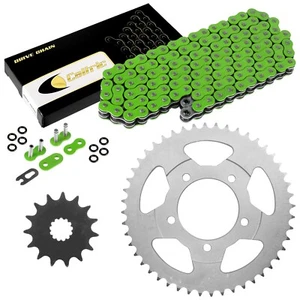 Green O-Ring Drive Chain & Sprocket Kit for Suzuki GSX650F GSX650Fa 2008-2016 - Picture 1 of 7