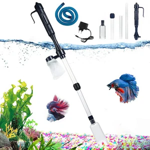 Elektrische Aquarium Pumpe Reiniger Fish Mulmsauger Schlammsauger Bodenreiniger - Bild 1 von 12