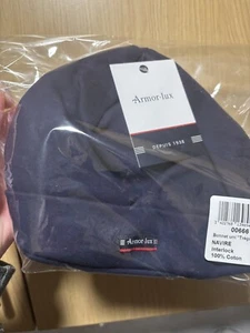 Armor Lux Treguier Cotton Beanie Hat - Navy Blue - Picture 1 of 6