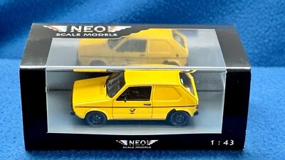 VW Volkswagen Golf I DPB – 1:43 – Neo Scale Models – gelb – OVP – NEO45402 - Bild 1 von 4