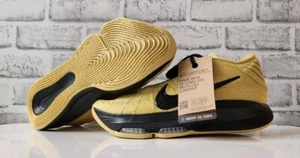 Nike Air Zoom GT Hustle 3 HM0268-700 Golden Black Basketball Shoes Men Sz 9.5 - Picture 1 of 6