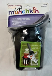 Munchkin ~ Stroller Cup Holder ~ Self-Leveling ~ Black ~ Brand New - Picture 1 of 2