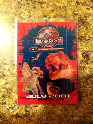 "JURASSIC PARK 3" PROMO TRADING CARD "JP3D-1" - "INKWORKS 2001" - Image 1 of 4