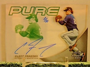 Clint Frazier 2014 Leaf Trinity PURE - AUF KARTE AUTOGRAMM SSP #2/10 NY Yankees! - Bild 1 von 4