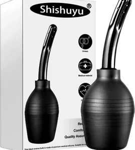 10 Oz Enema Bulb Kit with Storage Bag- Anal or Vaginal Silicone Douche for Men - Picture 1 of 3