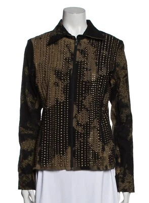 CHAQUETA CECILIA DE BUCOURT CREMALLERA TACHONADA TALLA S Foto 1 de 4