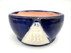 Vintage 1942 Pisgah Forest Pottery Masonic Cameo Asheville NC 5" Bowl - Rare - Bild 1 von 20