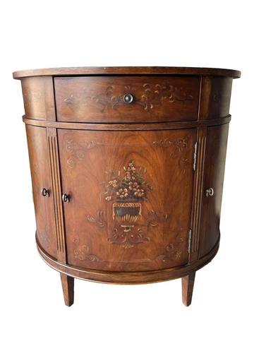 **VERY NICE** ETHAN ALLEN Demilune Tuscany Server Sideboard Console Cover