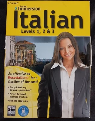Istant Immersion Italian Levels 1-3 by Topics for Win XP/Vista & Mac OS 10.3.9 - Image 1 of 4
